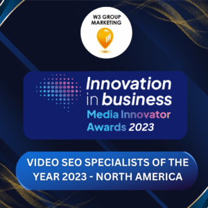 Video SEO Specialists of the Year 2023 in Innovation in Business Media Innovator Awards
